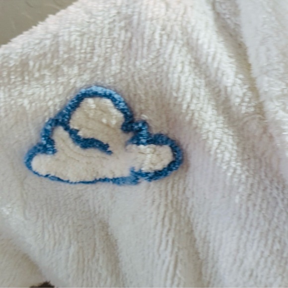 RARE Vintage 90's Canyon Group Moon & Clouds Chenille Bathrobe Women’s Robe - Picture 14 of 17